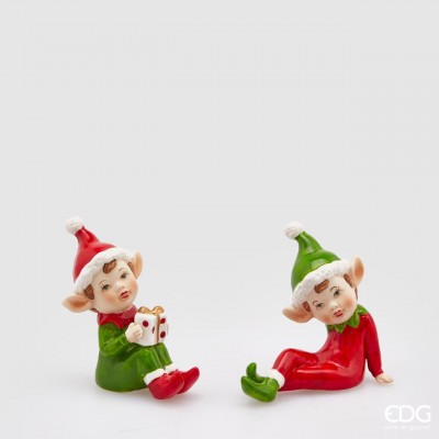 Elfo de Porcelana Sentado